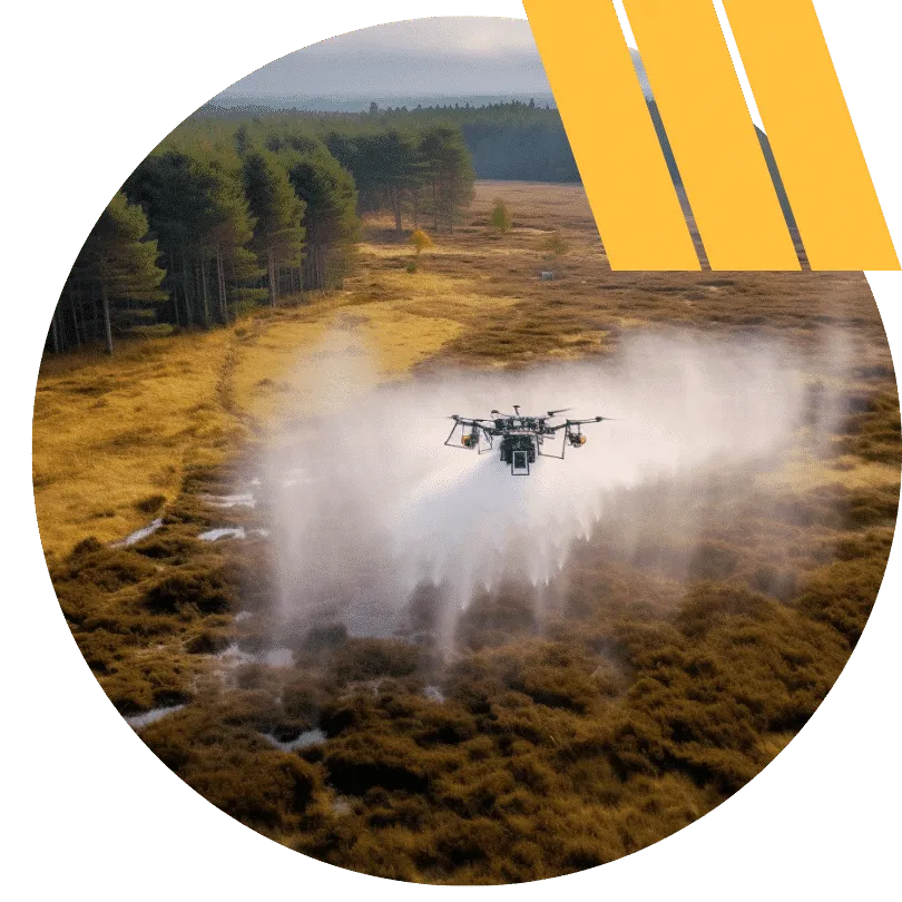 customisable drone crop spraying